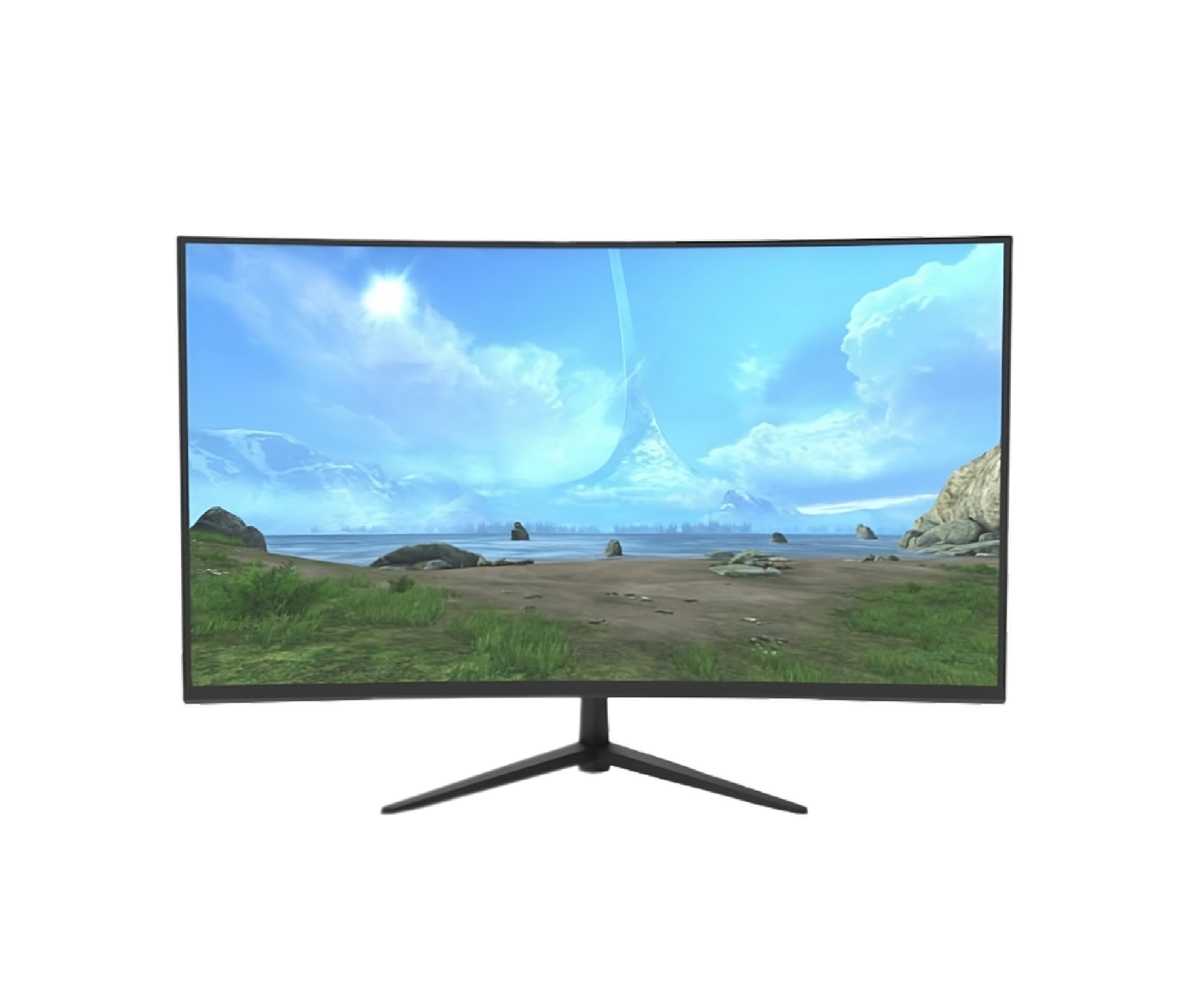 Solid J239GCW8 24, FHD, VA, 180Hz Curved Gaming Monitor - CS Net Games