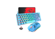 ZIYOU LANG T60 Gaming Keyboard 60% & Mouse & Mouse pad Combo - Blue / Red Switch