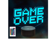 Game Over LED Lamp Night Light 3D