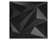 3D Wall Panel 50x50cm SetUp Decoration - Black