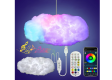 1 Piece 3D Big Cloud Rain Light LED Cloud Light RGB with IC Remote and APP Control Coolest Decorations for Indoor Bedroom