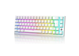 MAGIC-REFINER MK26 UK Layout 60% RGB Mechanical Gaming Keyboard - White / Red Switch