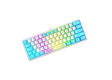 ZIYOU LANG K61 60% Gaming Keyboard - White & Blue