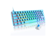 ZIYOU LANG T60 62% Mechanical Keyboard - Blue / Blue Switch