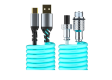 AULA Detachable Aviation Plug-In Keyboard Cable Connector Type-C/USB High Quality Extended Custom Hidden Helix
