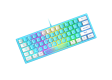 ZIYOU LANG K61 60% Gaming Keyboard - Blue & White