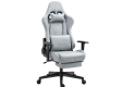 DARKECHO Gaming Chair with Footrest Massage Vintage Leather